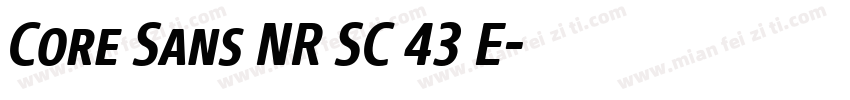 Core Sans NR SC 43 E字体转换